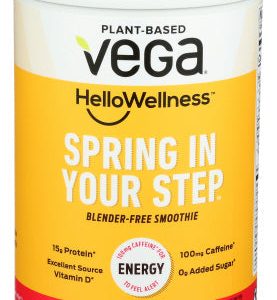 Vega Plant Protein Energy Vanillekappe 13,8 oz – Packung mit 1 Stück