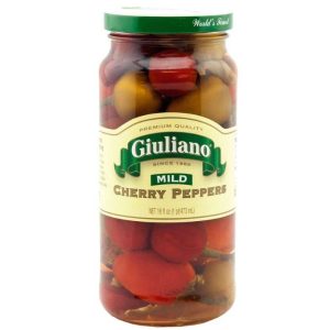 Giuliano – Peppers Cherry süß mild, 16 Unzen Packung mit 6