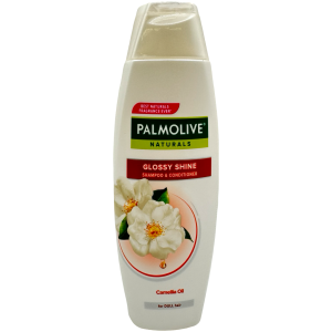 Palmolive Naturals Shampoo und Conditioner – glänzender Glanz – Kamelienöl – stumpfes Haar (weiß) – 180 ml