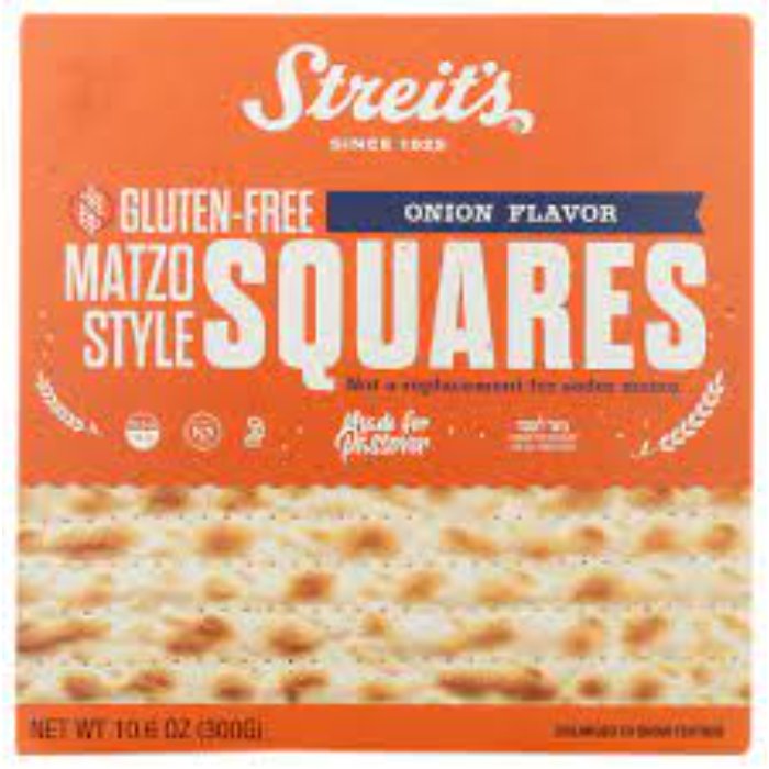 Streits quadratisch Matzo Zwiebel 10.5 Oz – Packung mit 12 Stück