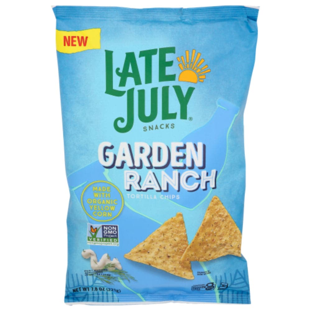 Ende Juli – Garden Ranch Tortilla Chips, 7.8 Oz – Packung mit 12 Stück