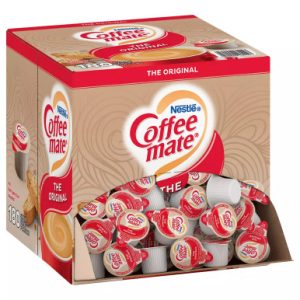Nestle Kaffee-Mate Kaffee-Cremeer, original, flüssige Cremer Singles, nicht milchig, keine Kühlung, 180 zählen