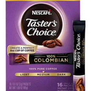 Nescafe Taster’s Choice Colombian Instant-Kaffee, 16 Packungen