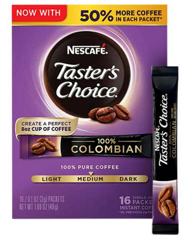 Nescafe Taster's Choice Kolumbianischer Instantkaffee, 16 Packungen