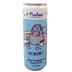 Pusheen – I’m Busy Blaues Himbeergetränk