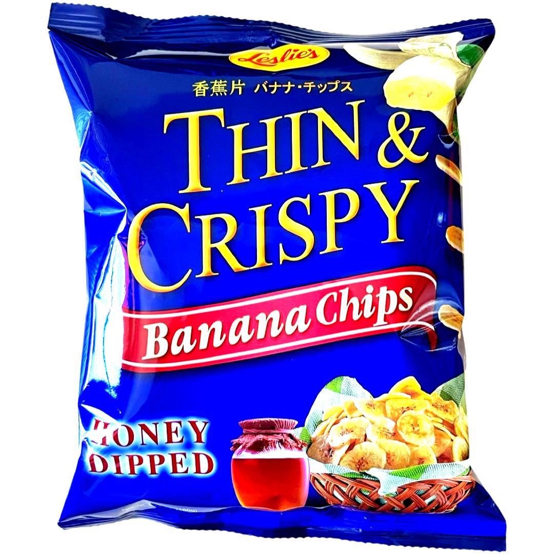 Leslie's – Dünn & Knusprig – Bananenchips – Honig getaucht – 160 G