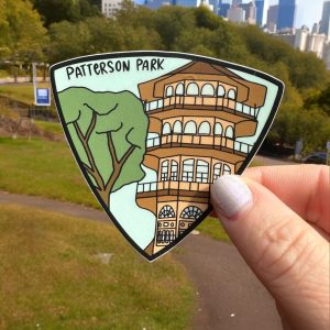 die Buchstaben mdn – patterson park baltimore maryland Abzeichen Vinyl sticke
