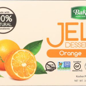 Bakol – Dessert Jell orange alle natürlichen, 3 Unzen – Packung mit 12