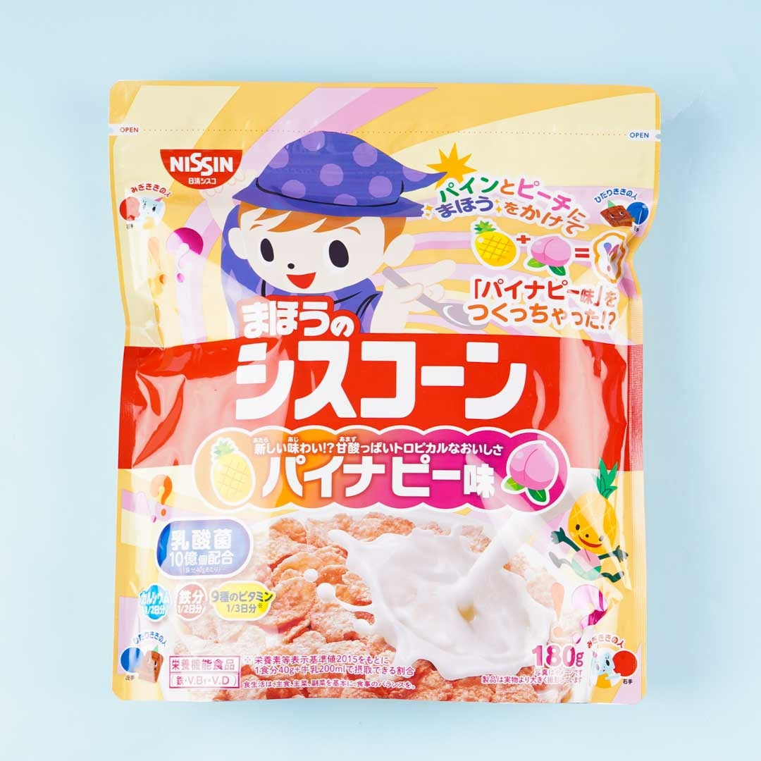Nissin Mahou no Siscorn Getreidepackung – Ananas & Pfirsich
