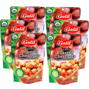 Galil Bio geröstete Kastanien, 3,5 Unzen (Packung mit 6 Stück)