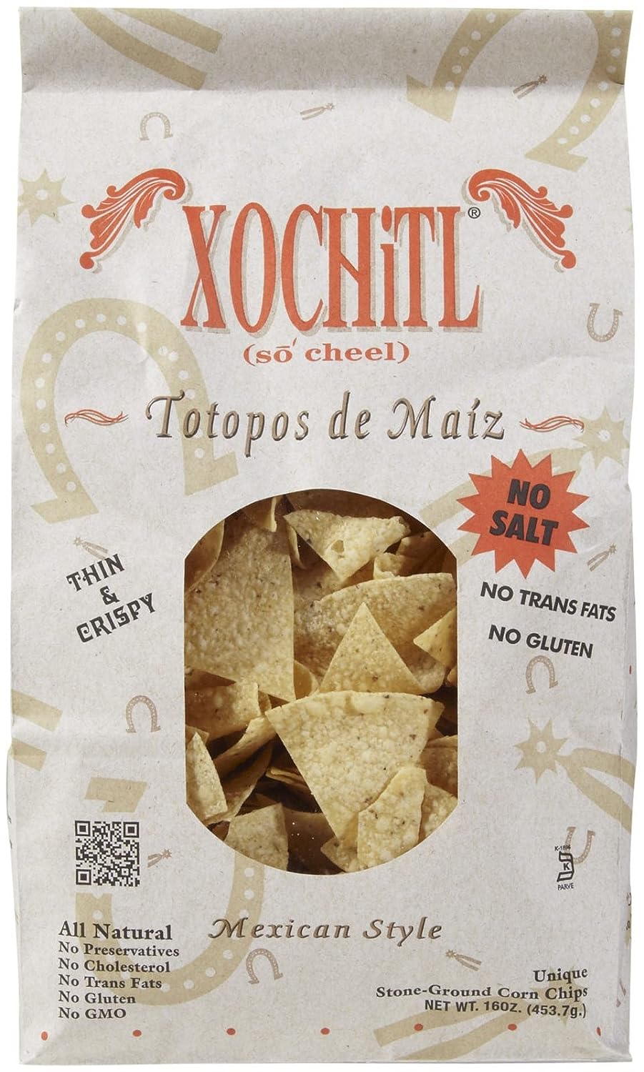 Xochitl – Chip Mais No Salz, 16 Oz – Packung mit 9 Stück