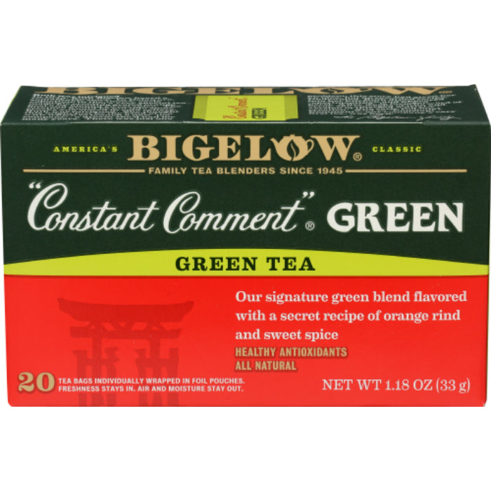 Bigelow Grüner Tee mit konstantem Kommentar, 20 Beutel, 1,18 oz – Packung mit 6 Stück