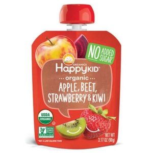 Happy Kid – Apfelbeete Erdbeerkiwi 12.68 Unze – Packung mit 4 – 4pk