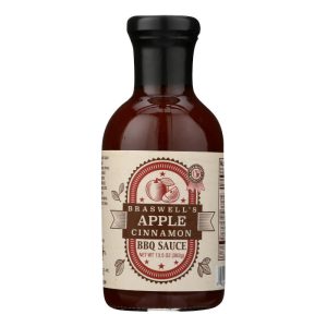 Braswell Soße Apfel-Zimt bbq, 13,5 Unze – Packung mit 6