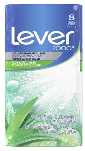 Lever 2000 Bar Seife Aloe & Gurke Duft (8 Stück)