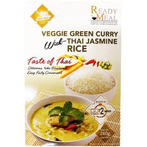 Golden Phoenix – Veggie Grüner Curry mit Thai Jasmin-Reis – Fertiggericht – 280 g