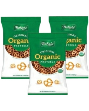 Bakol Bio Brezeln gesalzen, 8 Unzen (Packung mit 3)