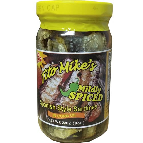Tito Mike's – Spanische Sardinen in Maisöl (Mildy Spiced) – 8 OZ