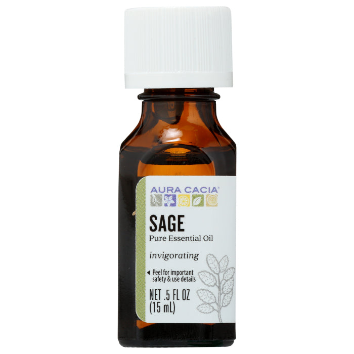 Aura Cacia Ätherisches Öl Salbei, 0,5 oz (Packung mit 1)