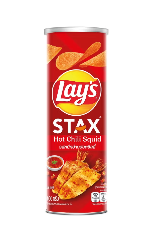 Lay's Stax Hot Chili Tintenfisch 100g – Vietnam (Fall von 12)