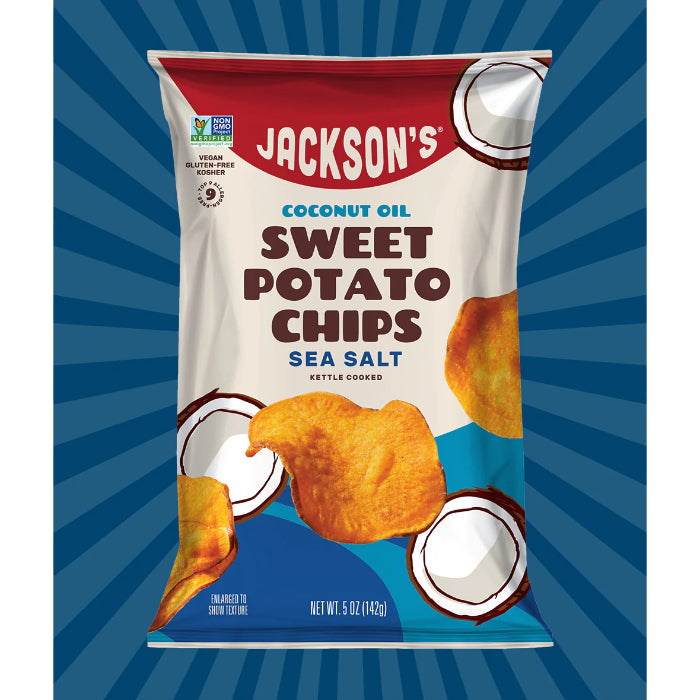Jackson'S – Chips Chip Pto süß N Kokosöl 5 Oz – Packung mit 12