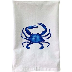 Blaue Krabbe Mehl Sack Handtuch – B McVan Designs