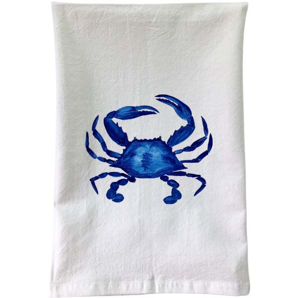 Blaue Krabbe Mehl Sack Handtuch – B McVan Designs