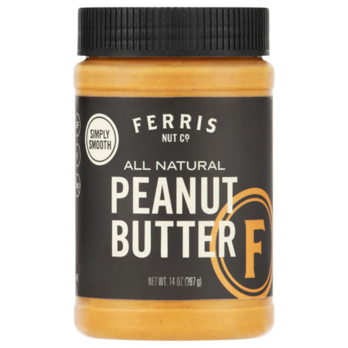Ferris Kaffee & Nuss – Erdnussbutter glatt 14 Oz – Packung mit 6