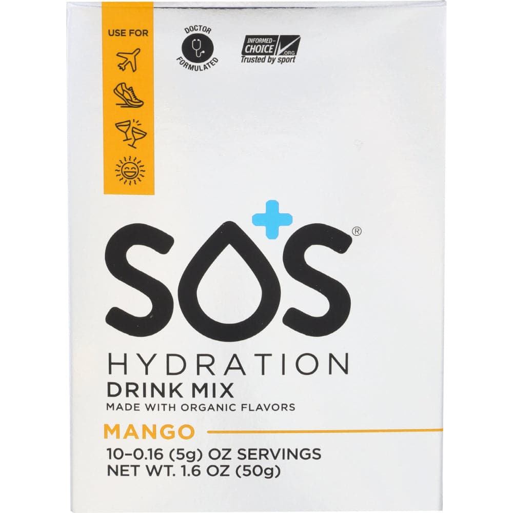 SOS Hydration – Elektrolyt-Getränkemischung Mango, 1,6 oz
