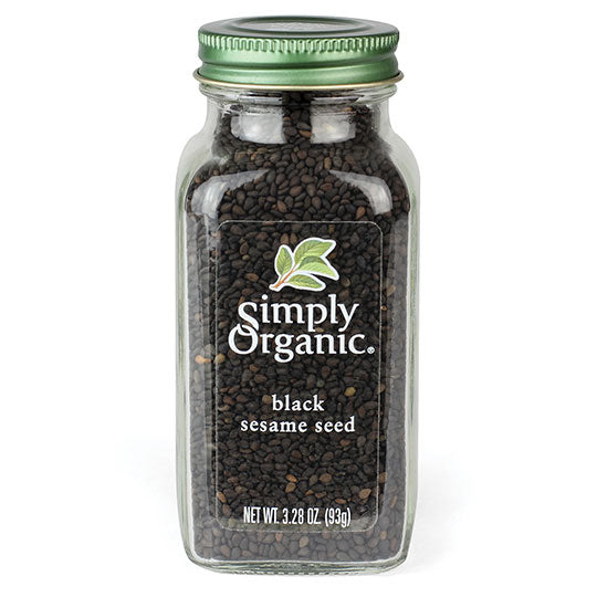 Simply Organic Schwarze Sesamsamen – nussiger, organischer Geschmack Boost