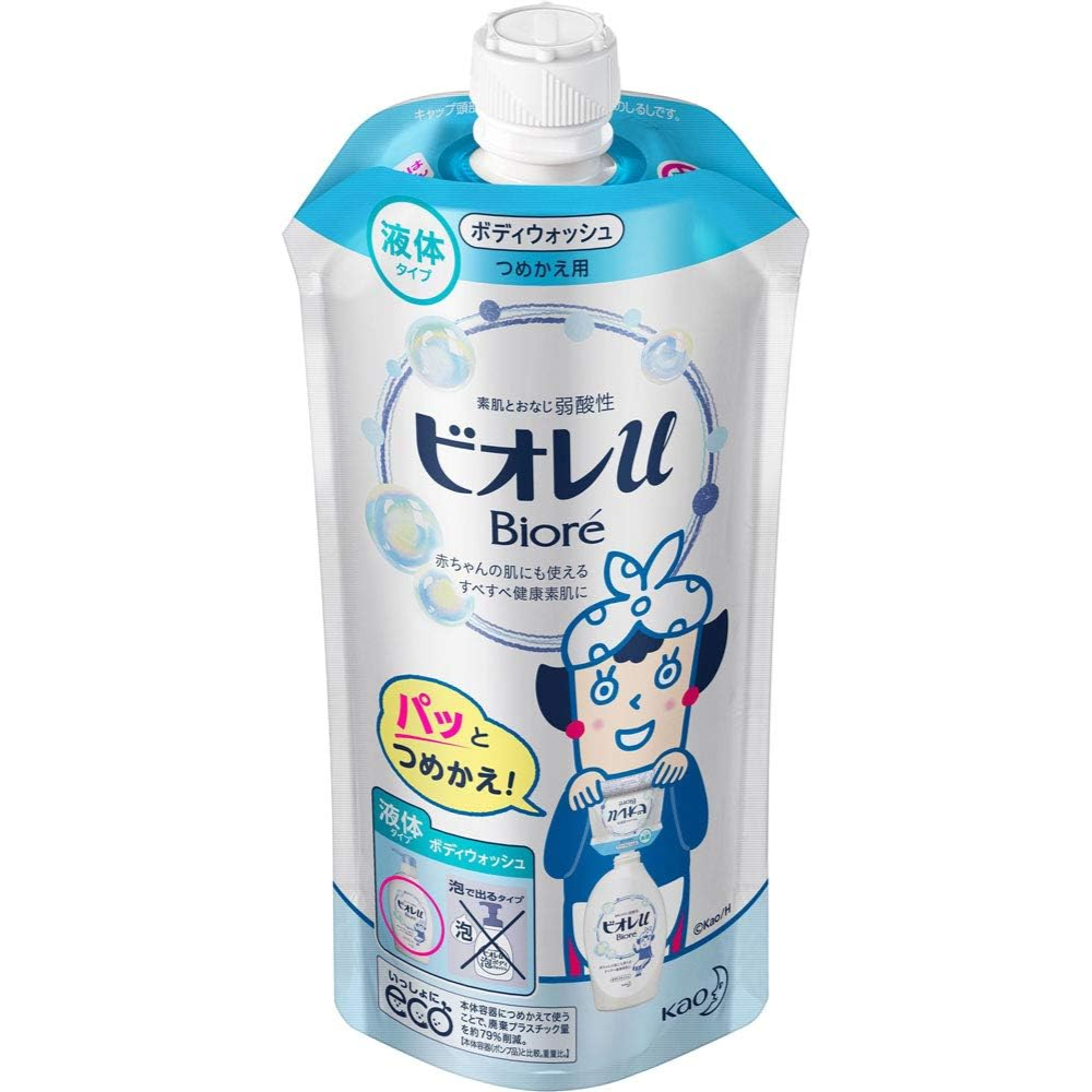 Bioré U Duschgel Refill 340ml Sanft & Erfrischend – Hergestellt in Japan – Tokyo Sakura Mall