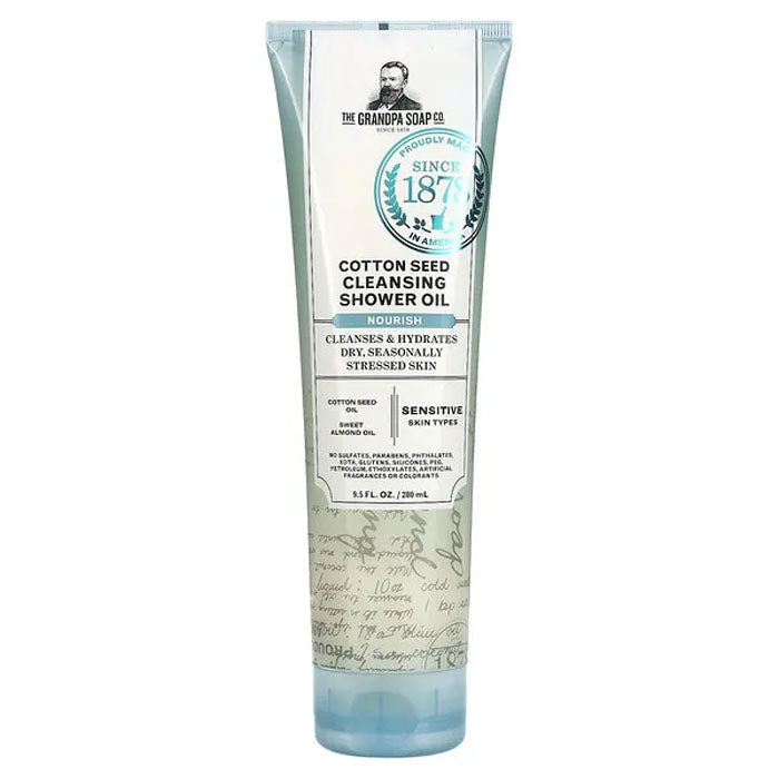 The Grandpa Soap Co. – Reinigendes Duschöl Baumwollsamen, 9,5 fl oz – Pa – Seife