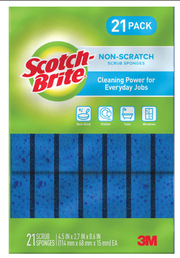 Scotch Brite Non-Scratch Sponge, 21 Stück