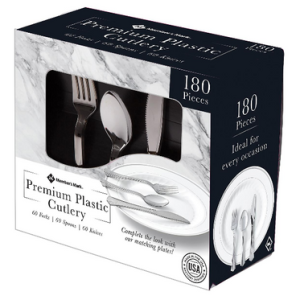 Member’s Mark Premium Silber-Look Besteck Kombi, 180 ct.