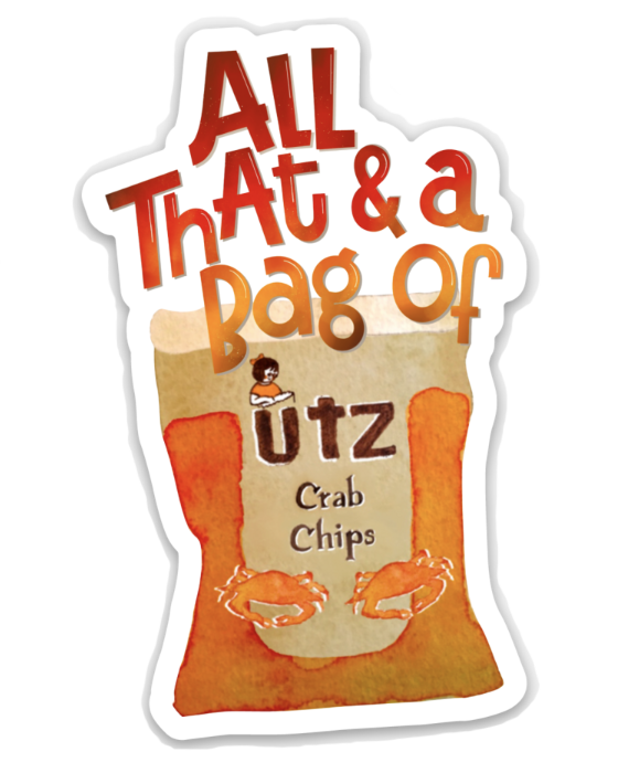 Maggie Moore Studio - All That und eine Tasche Crab Chips Sticker