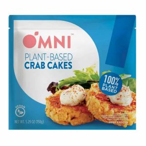 Omni Foods Krabbenkuchen auf pflanzlicher Basis, 5,29 Unzen