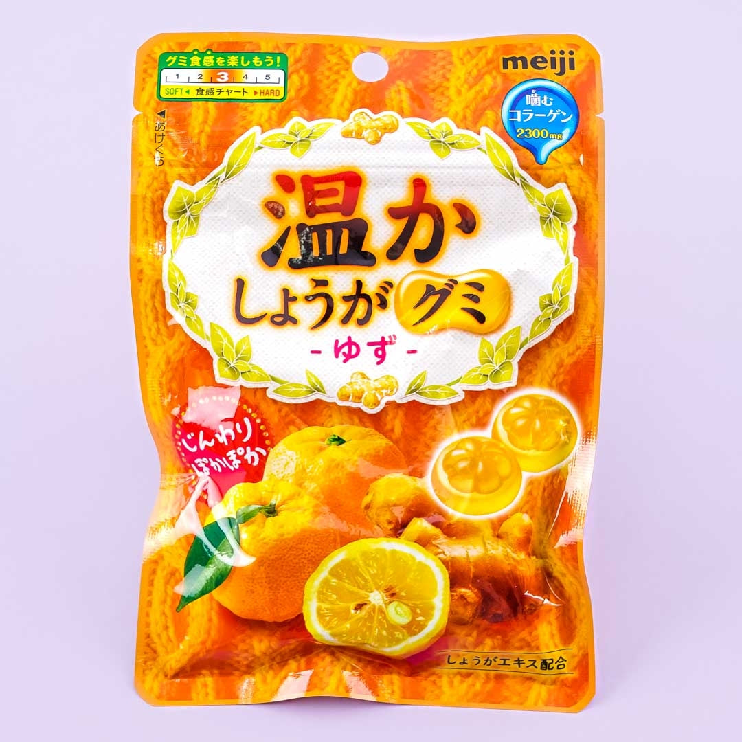 Meiji warmen Ingwer yuzu Fruchtgummi
