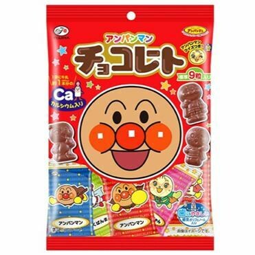 Fujiya “Anpanman Choco” 9 Stück, Anpanman Charakter geformte niedliche Choco