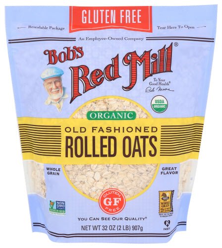 Haferflocken, regulär gerollt, Glutenfrei, Bio, Bob's Red Mill