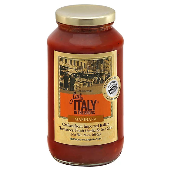 Kleines Italien in der Bronx – Marinara Sauce, 24 Oz – 6er Packung