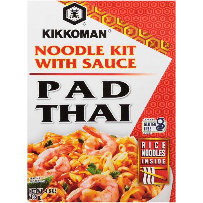 Kikkoman Kit Noodle Pad Thai 4.8 Oz – Packung mit 6 Stück