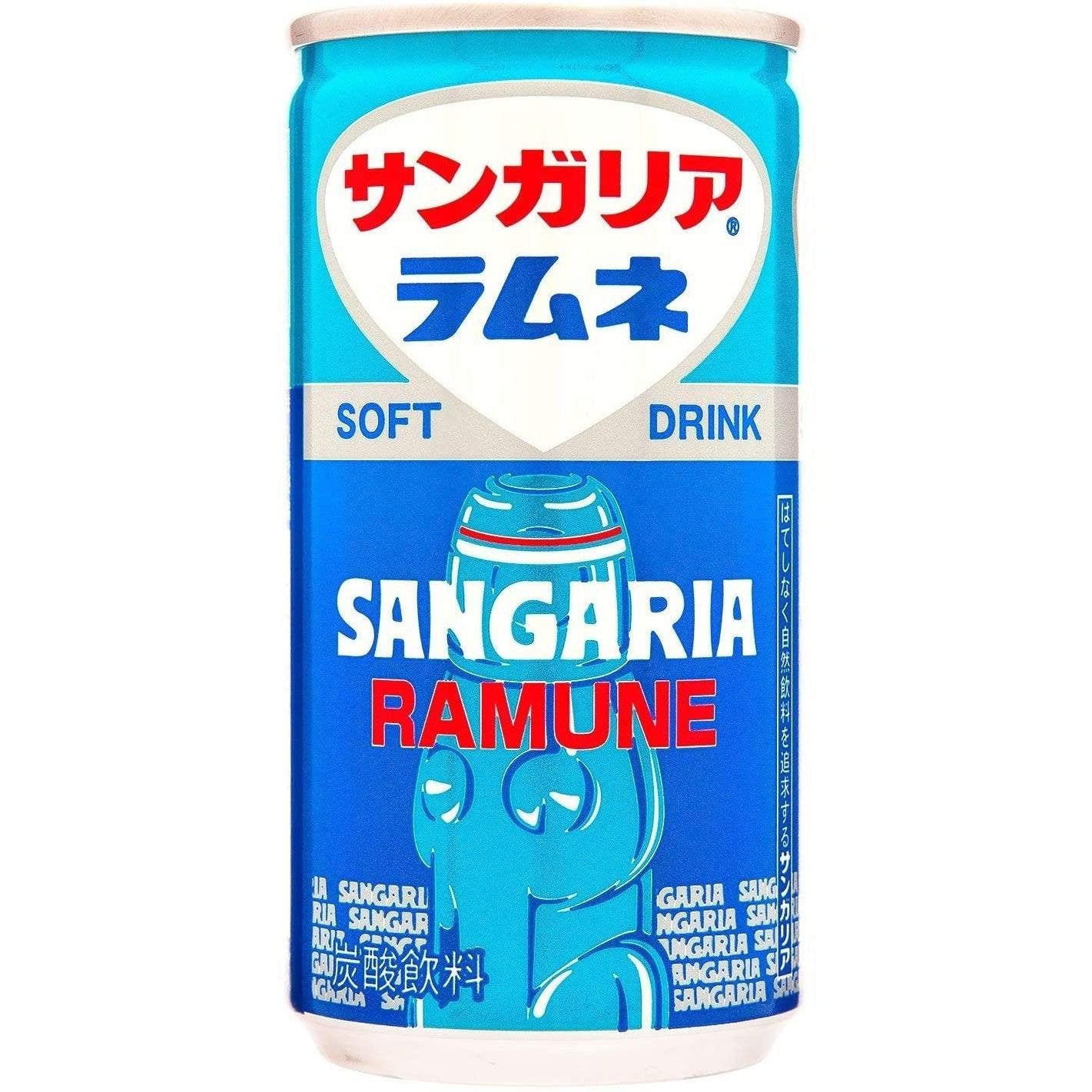 Sangaria Ramune Soda japanische Soda Pop Drink 190g (Box mit 30 Dosen)