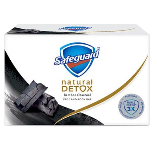Safeguard – Natürliche Detox – Bambus Anthrazit – Gesicht und Körper Bar – 135 G