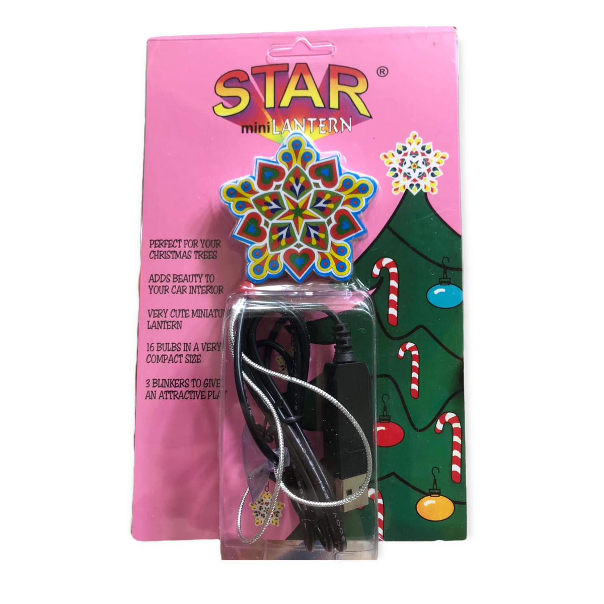 Philippine Star Mini Auto Laterne – Mini Parol – USB PLUG 200 G
