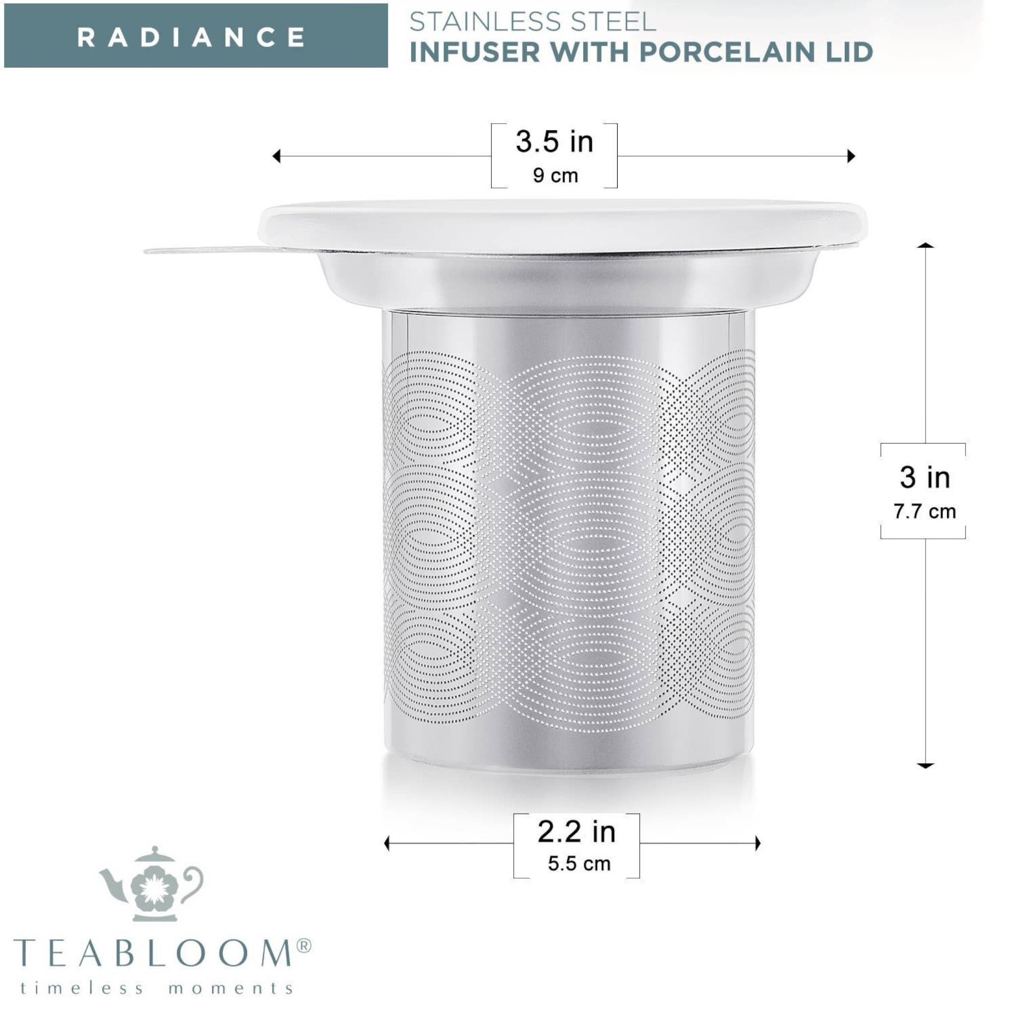 Teabloom – Teabloom loser Tee Infuser mit Porzellandeckel