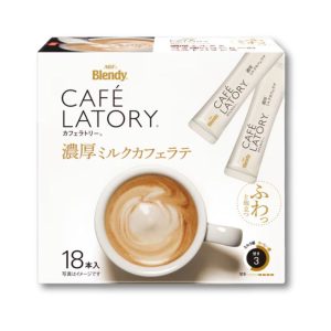 AGF Blendy Cafe Latory Stick Milchkaffee Latte (Sofortkaffee) 18 Stück
