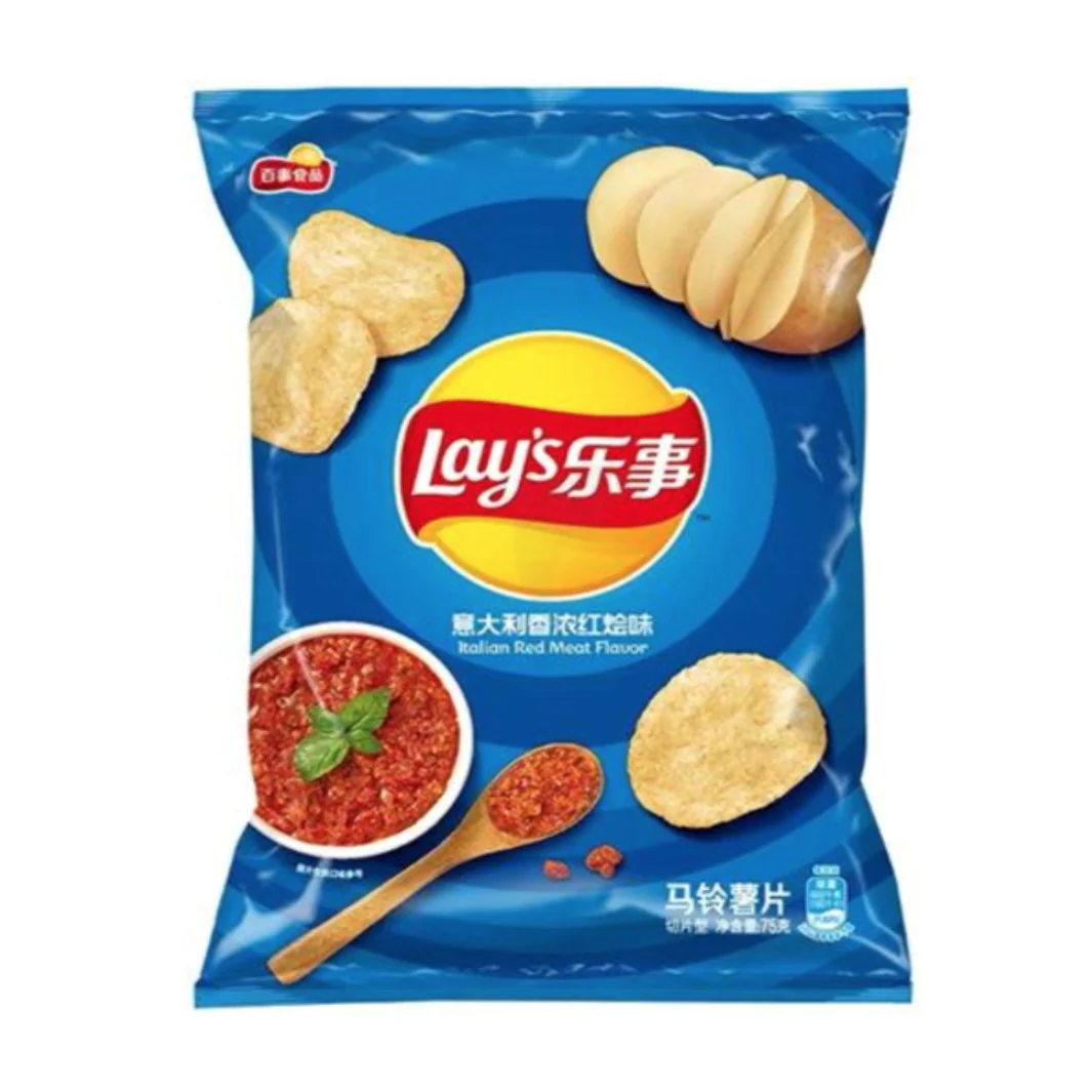 Lays Italienisch Rot meat70g CHINA (Fall von 12)