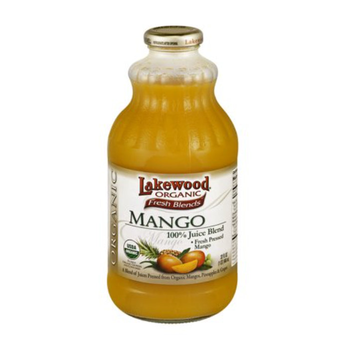 Lakewood – Organischer reiner Mangosaft, 32 fl oz – Packung mit 6 Stück