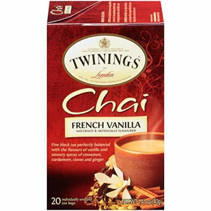Twinings Chai Französisch Vanille Tee, 20 Beutel – Packung mit 6
