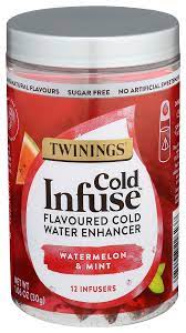 Twinings Kalt Infuse Wassermelone & Minze, 12 Beutel – Packung mit 6